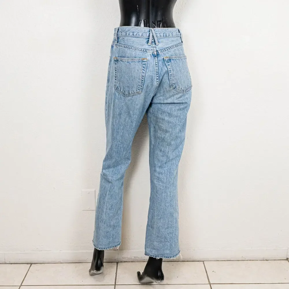 SLVRLAKE London High Rise Straight leg jeans old habits die hard 26